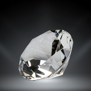 GreyStone Crystal Diamond Paperweight – Louisiana Trophies